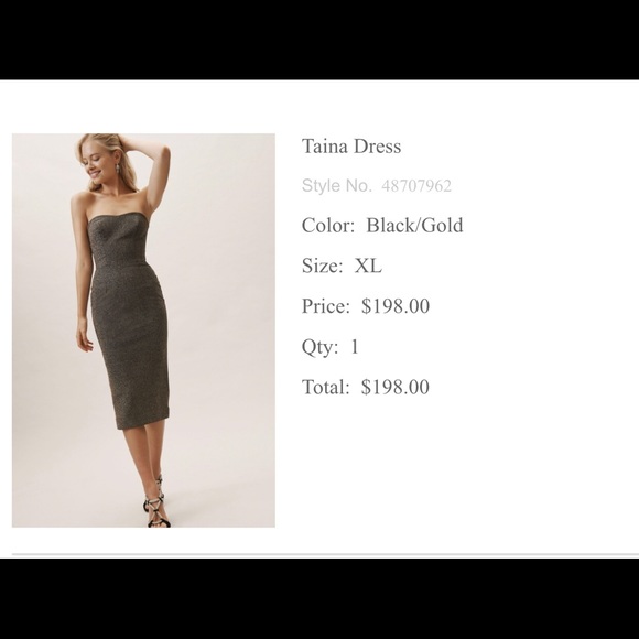 *REDUCED* BHLDN Dress the Population Taina Dress - Picture 4 of 4